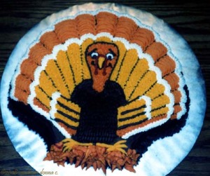 Thanksgiving Cake, circa 1980s